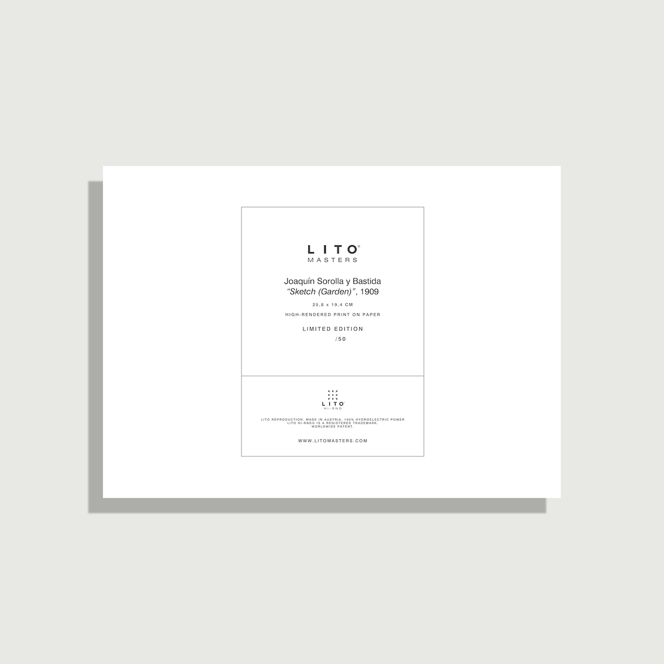 Joaquín Sorolla y Bastida - Skizze (Garten)