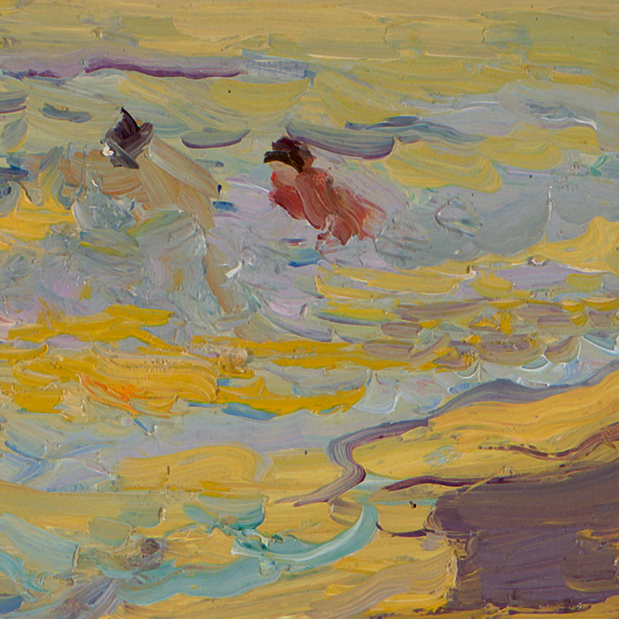 Joaquín Sorolla y Bastida – Der Strand, Valencia (Zwei Badegäste)