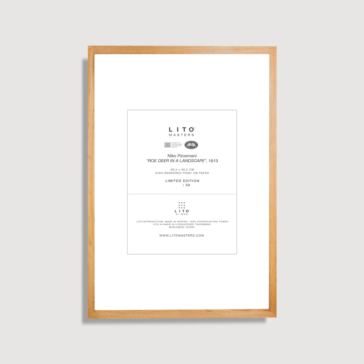 Niko Pirosmani - Roe Deer in a Landscape