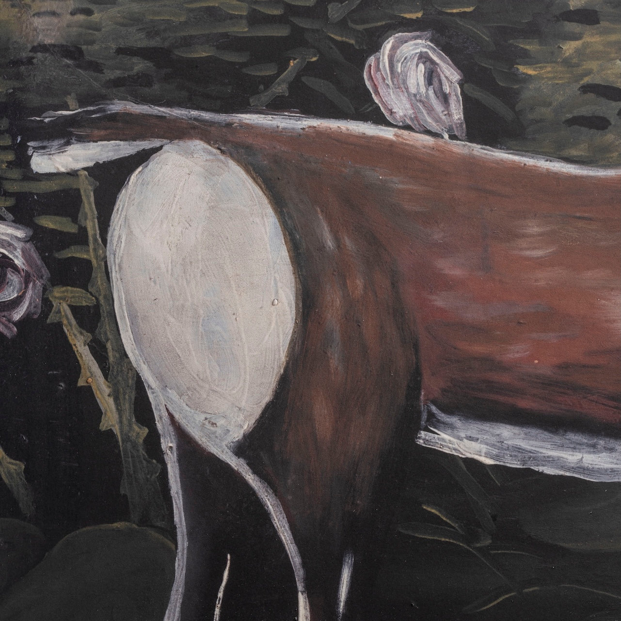 Niko Pirosmani - Roe Deer in a Landscape