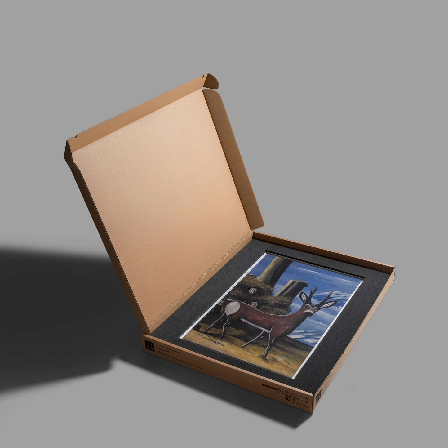 Niko Pirosmani - Roe Deer in a Landscape