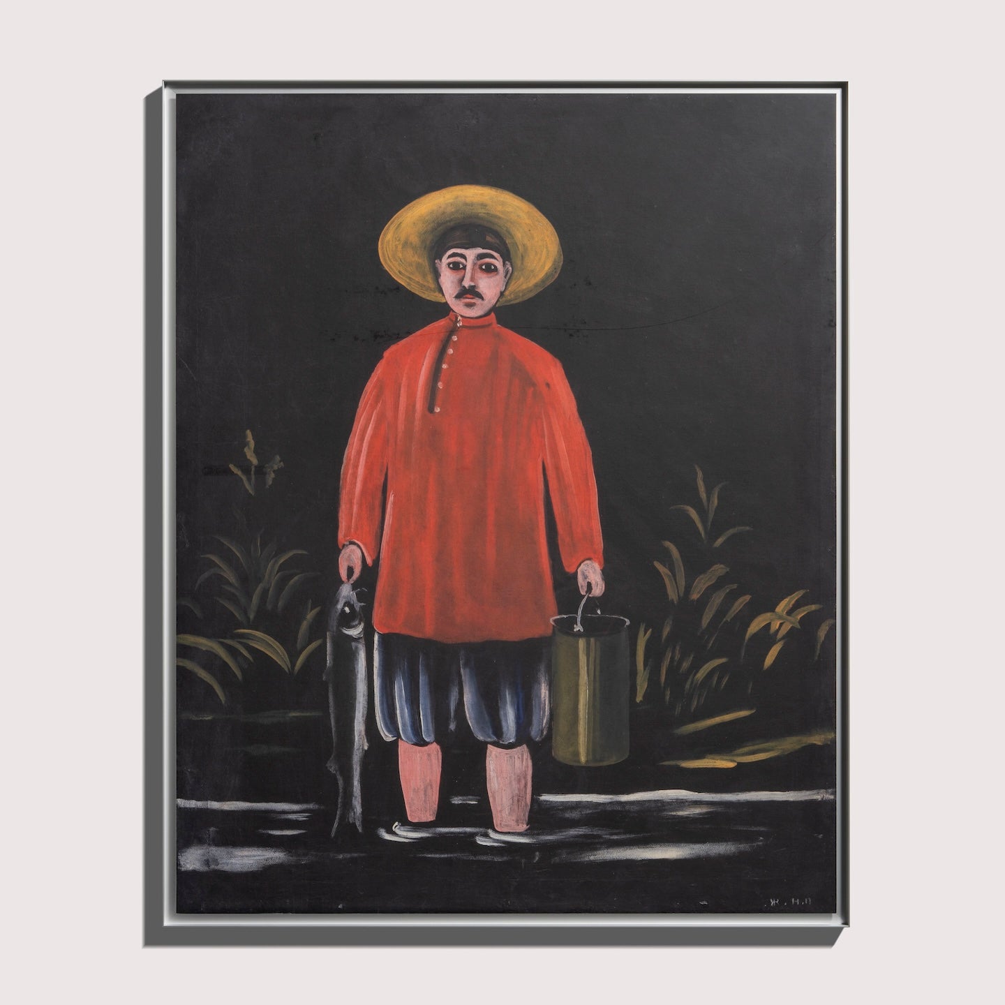 Niko Pirosmani - Fisherman in Red Shirt