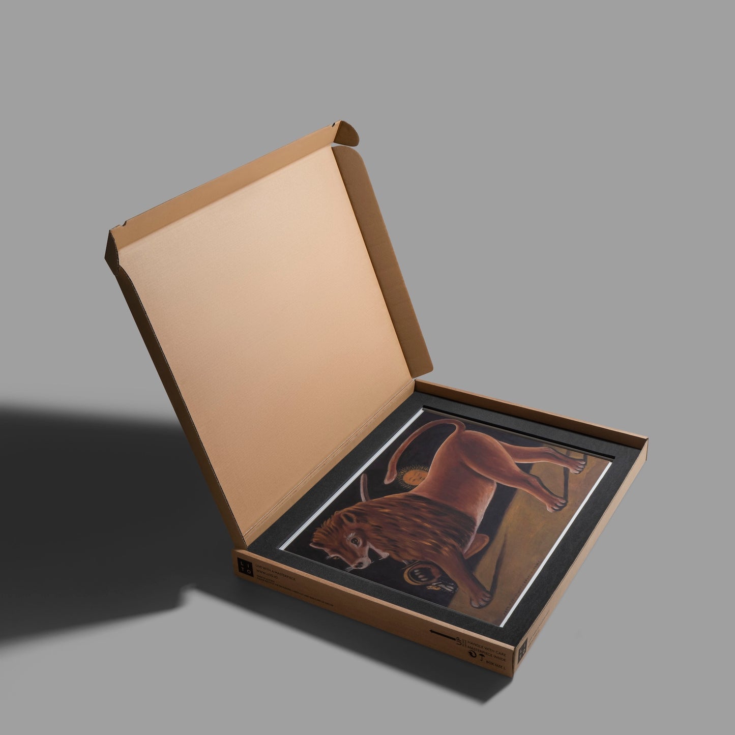 Niko Pirosmani - Lion and the Sun