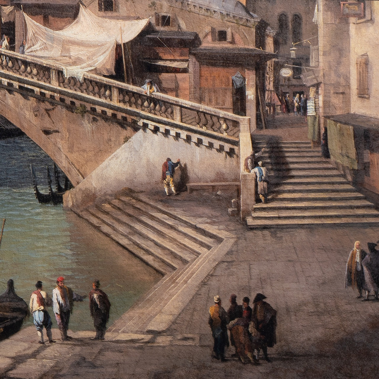 Canal Giovanni Antonio - Le pont du Rialto vu du sud