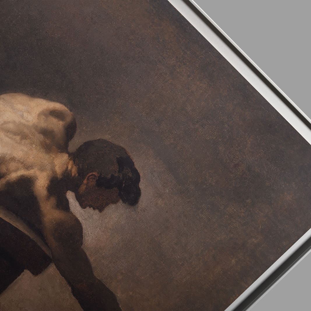 Théodore Géricault - Homme Allongé