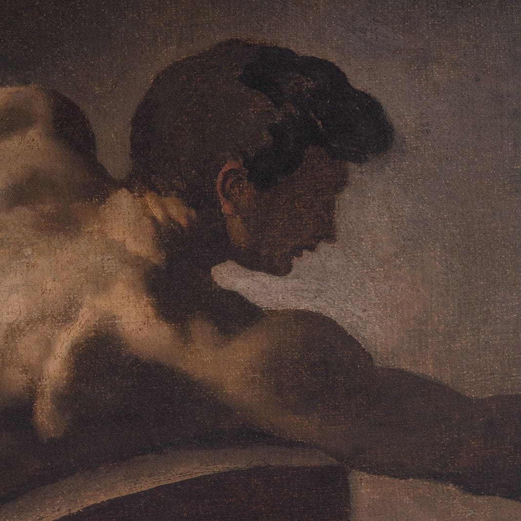 Théodore Géricault - Homme Allongé
