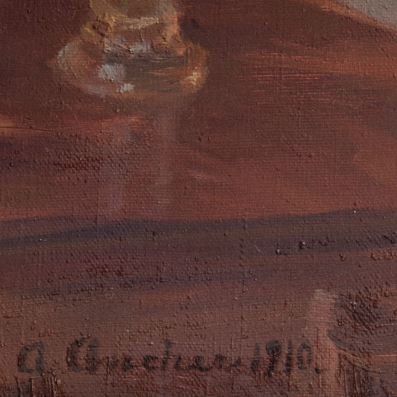 Anna Ancher - Ane Hedvig Brøndum assise à la table