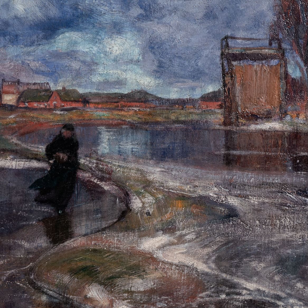 Hans Peter Feddersen - Soir d'hiver près de Deezbüll