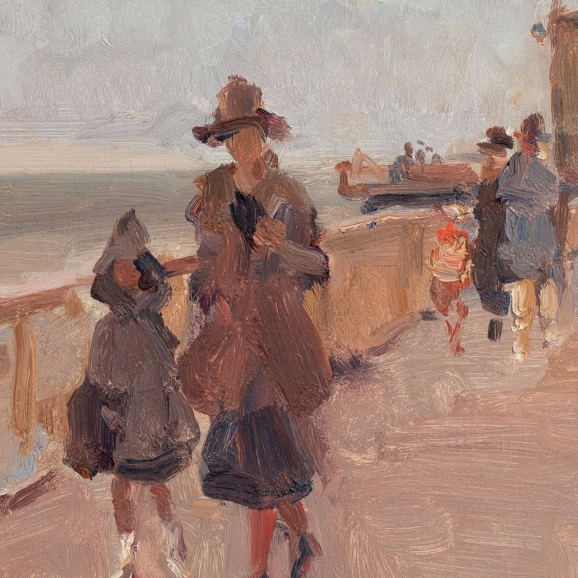 Isaac Israels - Fraîcheur du début du printemps sur la jetée de Scheveningen