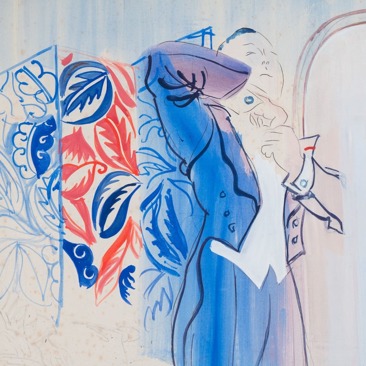 Raoul Dufy - André Robert en habit ou départ pour la soirée