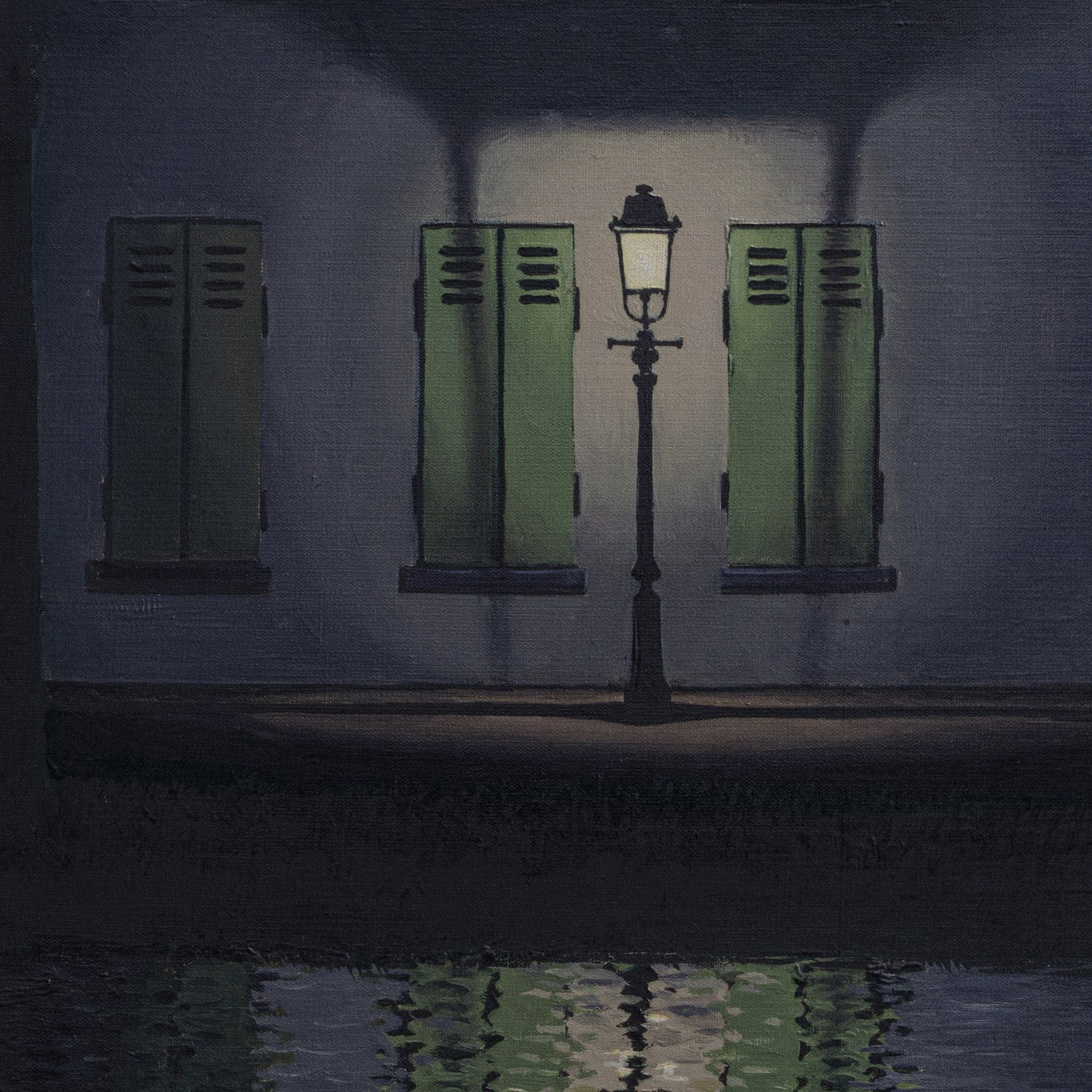 René Magritte - L'Empire des Lumières, 1954 - On Paper