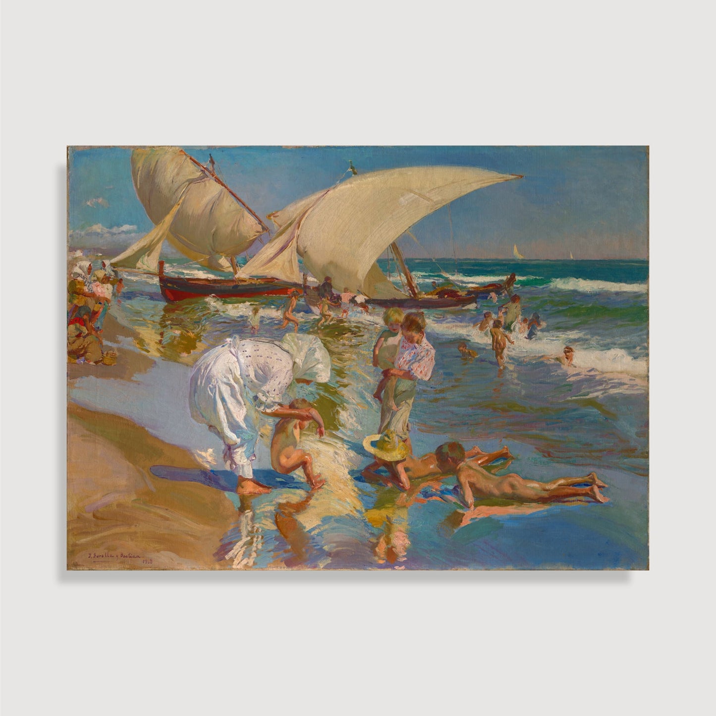 Joaquín Sorolla y Bastida - Beach of Valencia By Morning Light