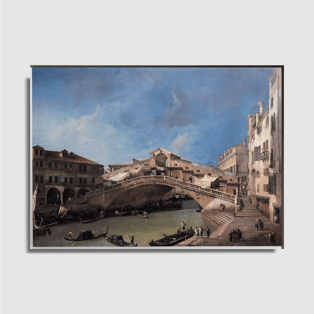 Giovanni Antonio Canal - The Rialto Bridge from the South