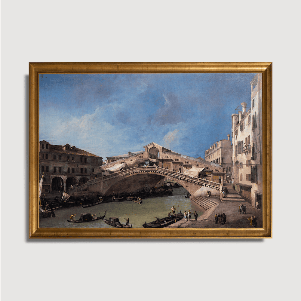 Giovanni Antonio Canal - The Rialto Bridge from the South