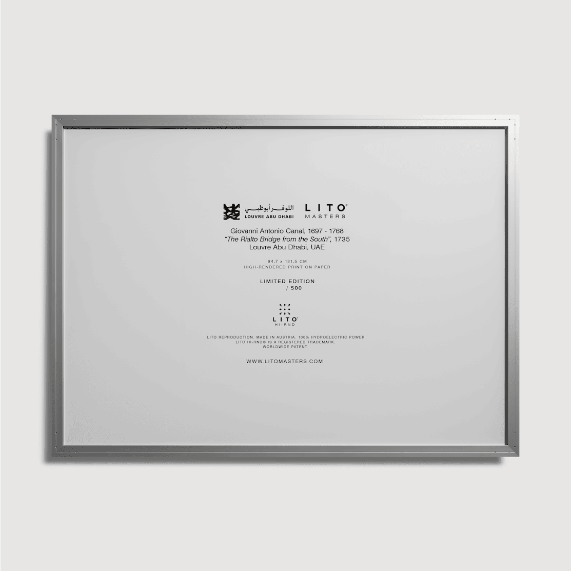 Canal Giovanni Antonio - Le pont du Rialto vu du sud