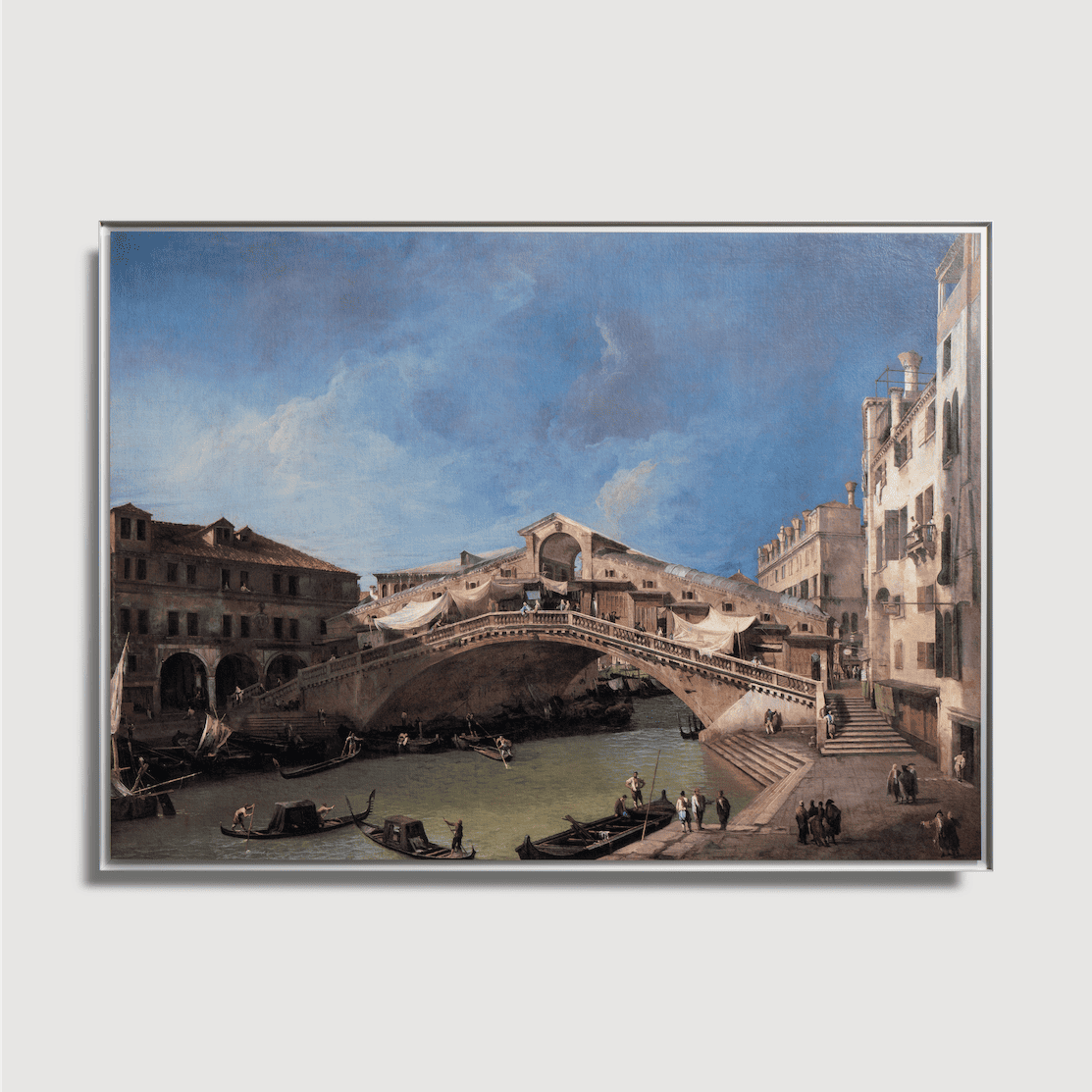 Giovanni Antonio Canal - The Rialto Bridge from the South