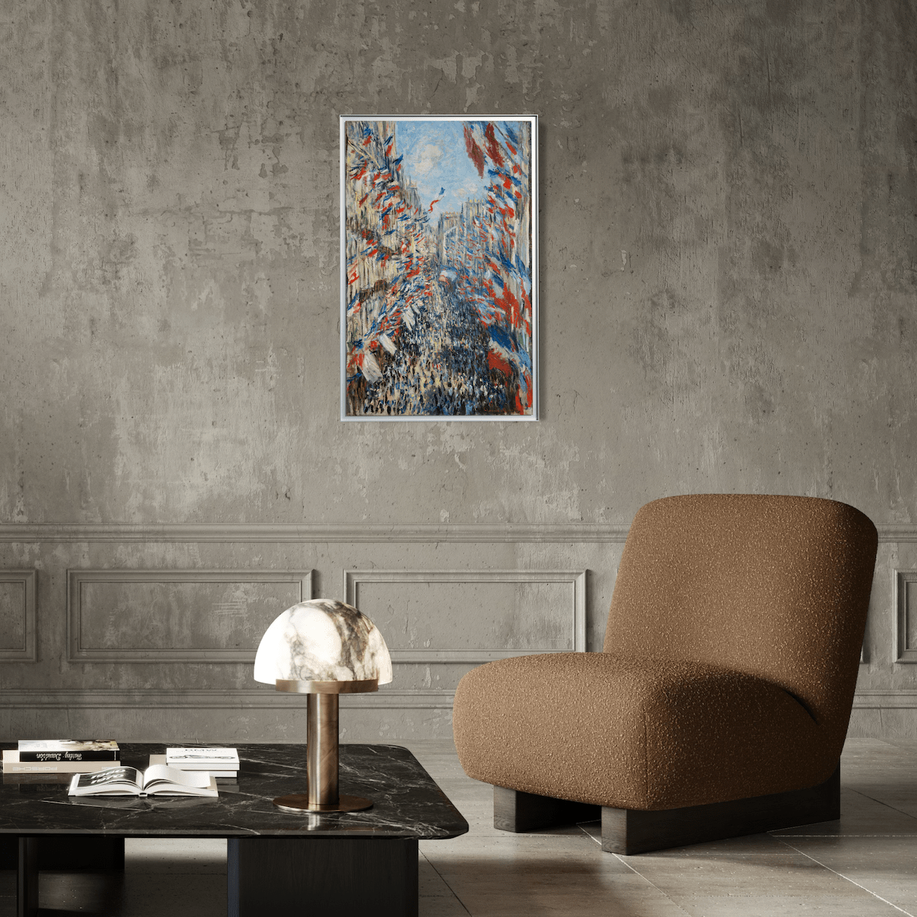 Claude Monet - La Rue Montorgueil à Paris