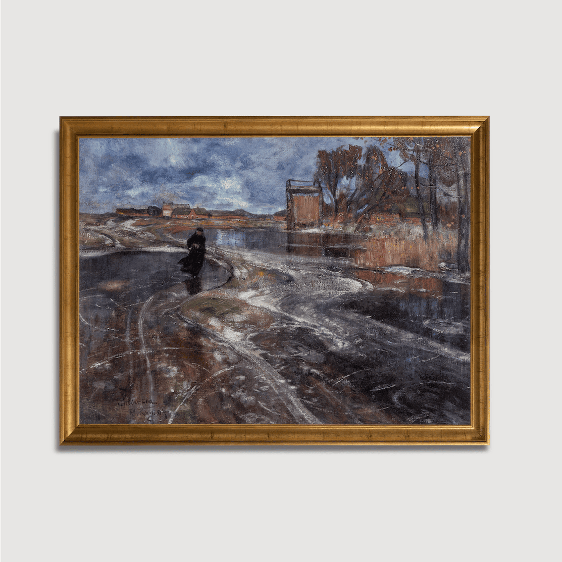 Hans Peter Feddersen - Winter Evening near Deezbüll