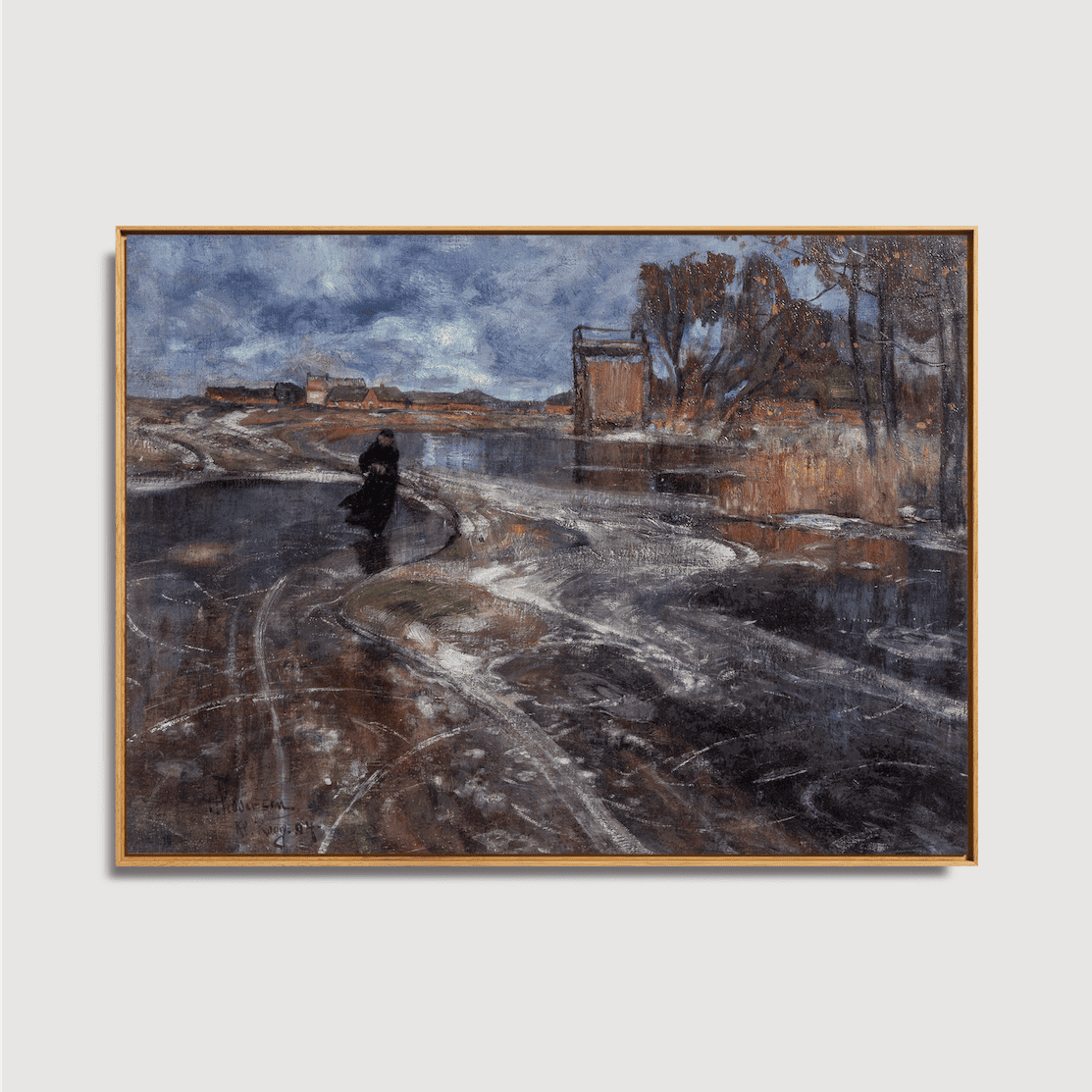 Hans Peter Feddersen - Soir d'hiver près de Deezbüll