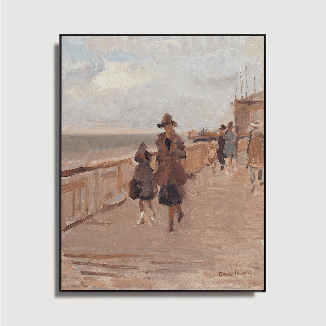 Isaac Israels - Fraîcheur du début du printemps sur la jetée de Scheveningen