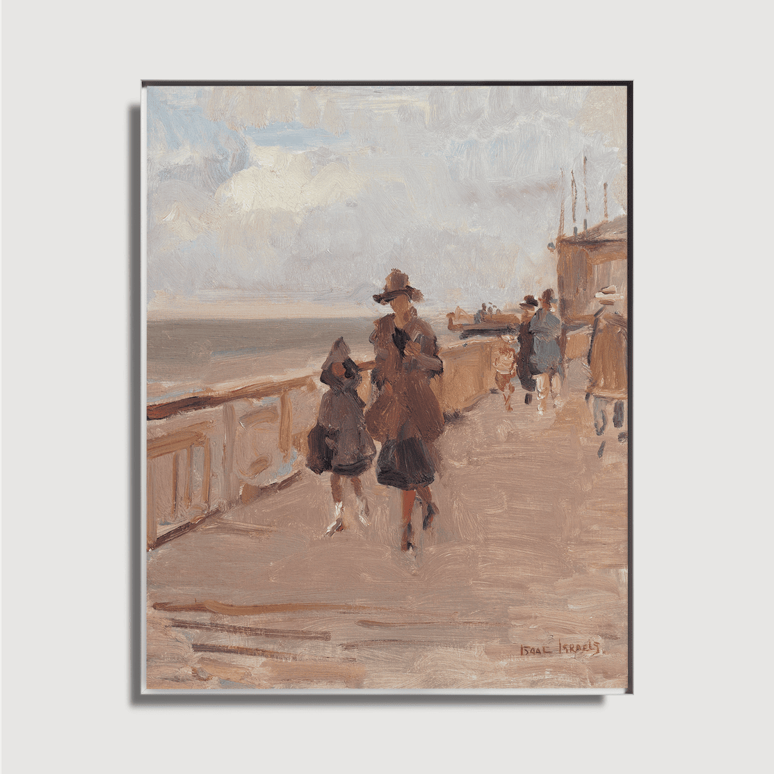 Isaac Israels - Fraîcheur du début du printemps sur la jetée de Scheveningen