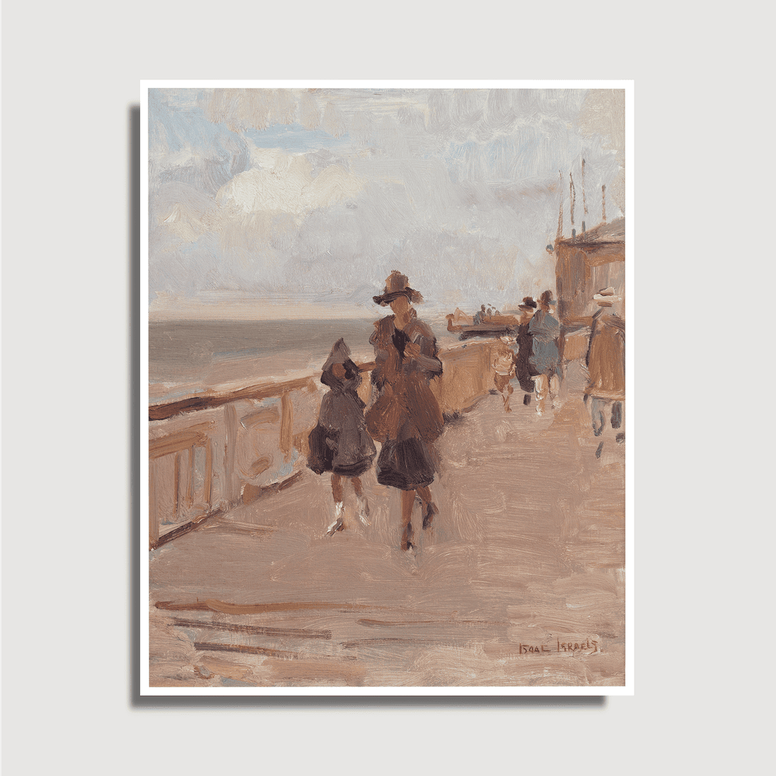 Isaac Israels - Fraîcheur du début du printemps sur la jetée de Scheveningen