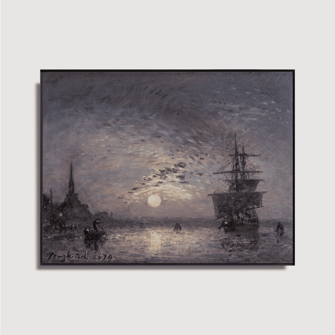 Johan Barthold Jongkind - Le Vieux Port avec la Hoofdpoort à Rotterdam