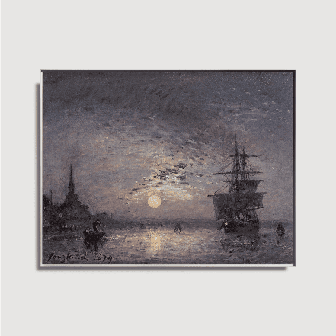 Johan Barthold Jongkind - Le Vieux Port avec la Hoofdpoort à Rotterdam