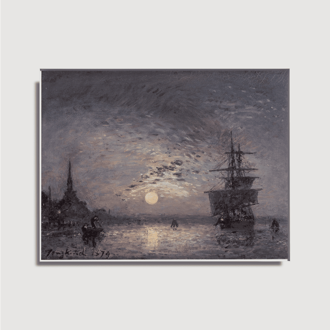 Johan Barthold Jongkind - Le Vieux Port avec la Hoofdpoort à Rotterdam