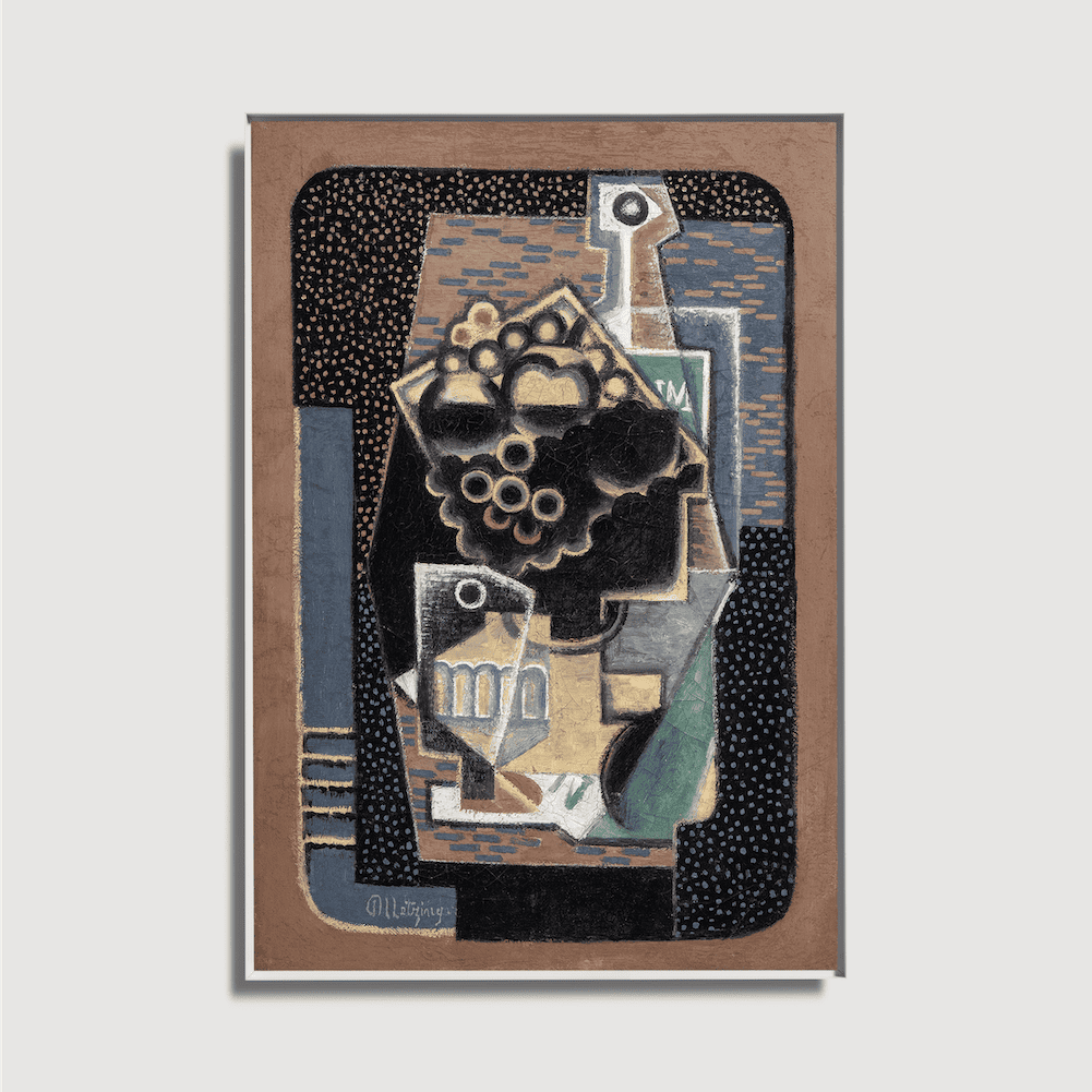 Jean Metzinger - Früchteschale, Glas und Flasche