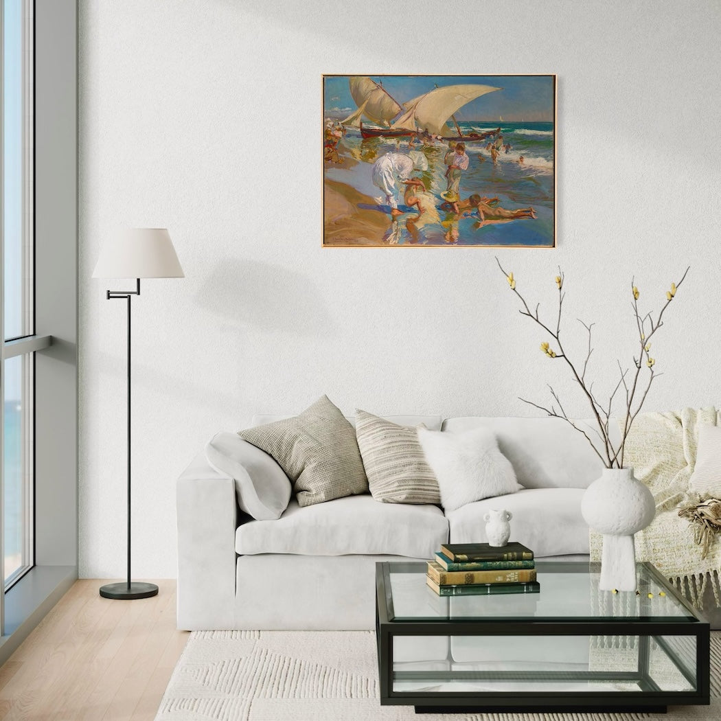 Joaquín Sorolla y Bastida - Beach of Valencia By Morning Light