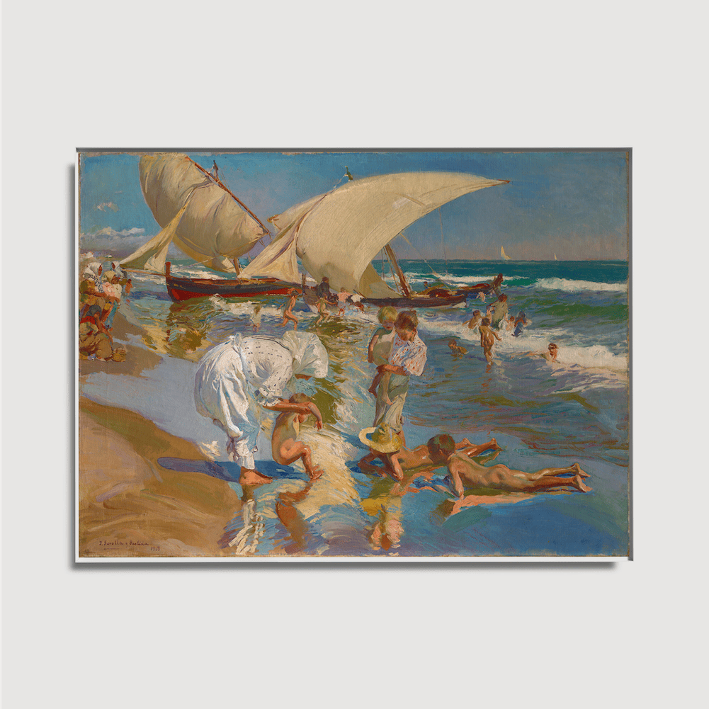 Joaquín Sorolla y Bastida - Beach of Valencia By Morning Light