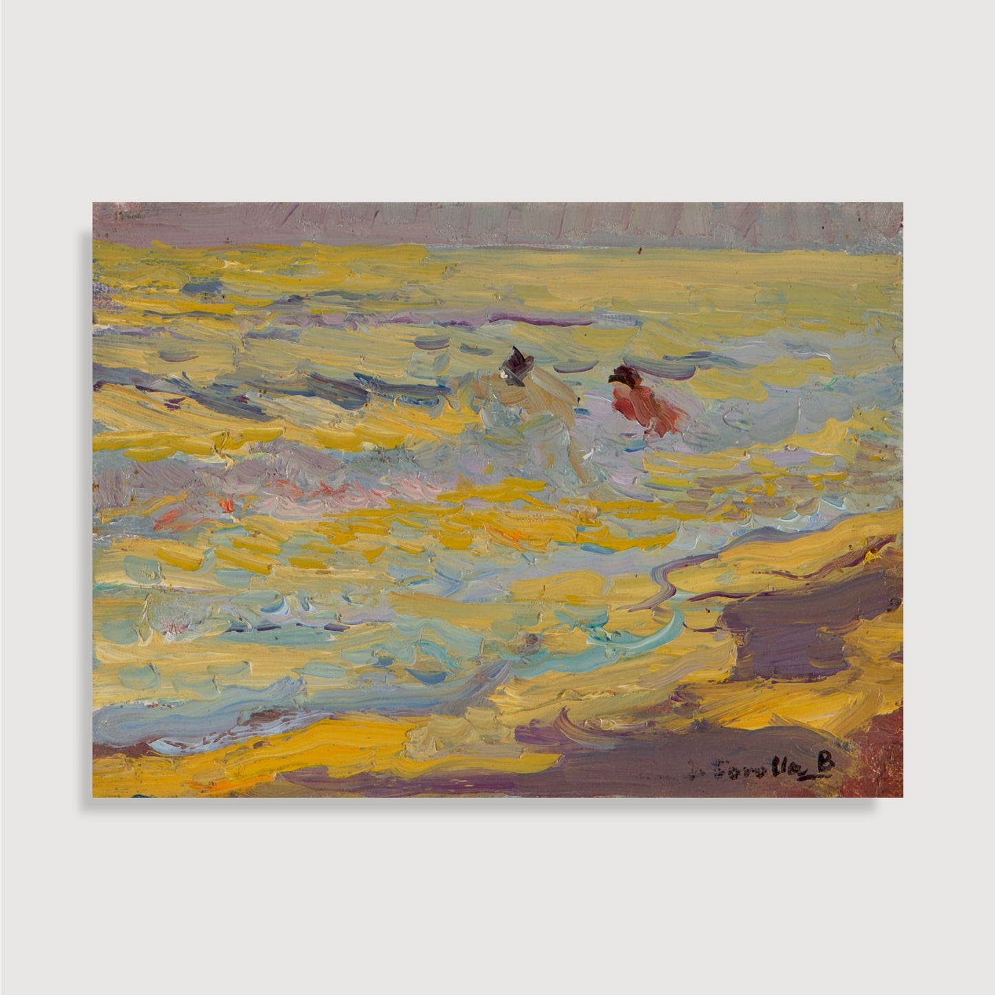 Joaquín Sorolla y Bastida – Der Strand, Valencia (Zwei Badegäste)