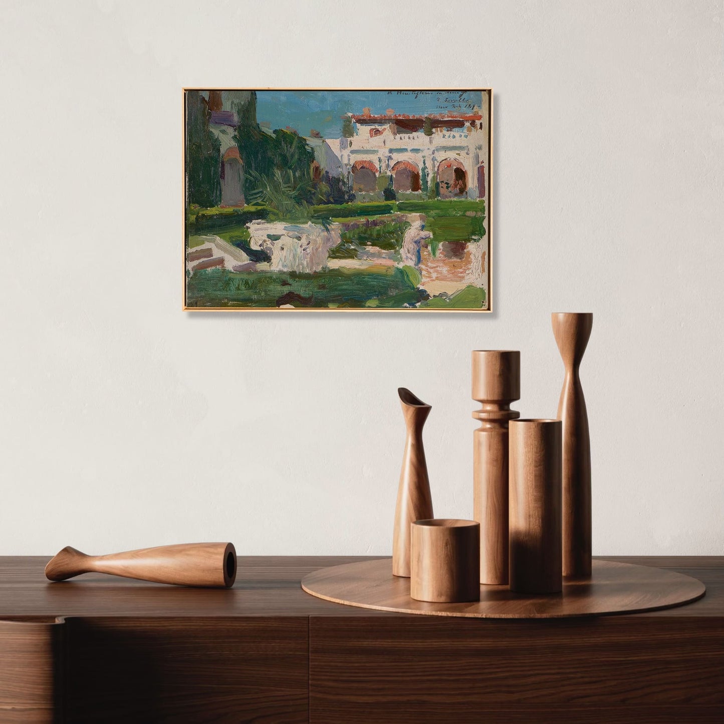 Joaquín Sorolla y Bastida - Skizze (Garten)