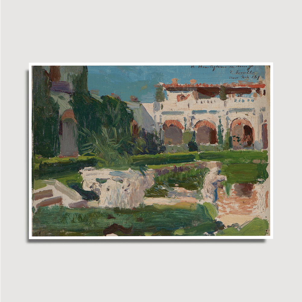 Joaquín Sorolla y Bastida - Skizze (Garten)