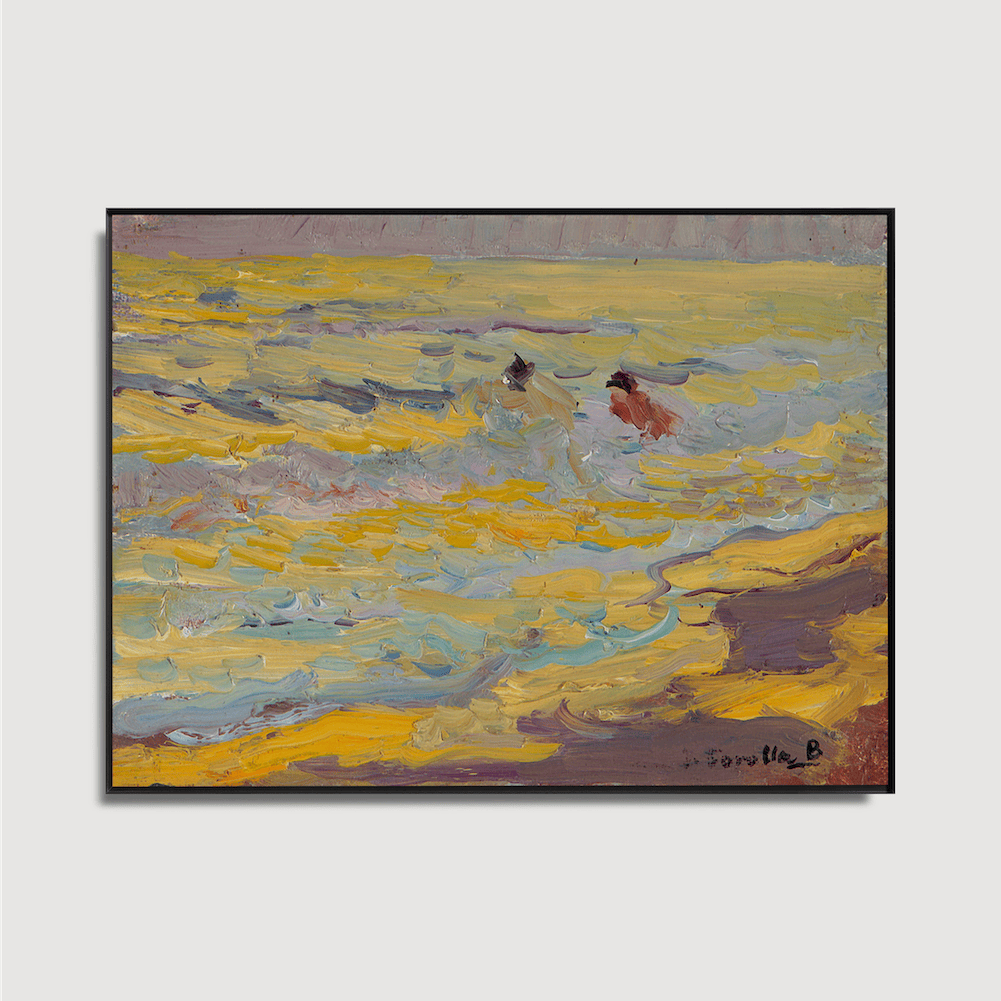 Joaquín Sorolla y Bastida – Der Strand, Valencia (Zwei Badegäste)