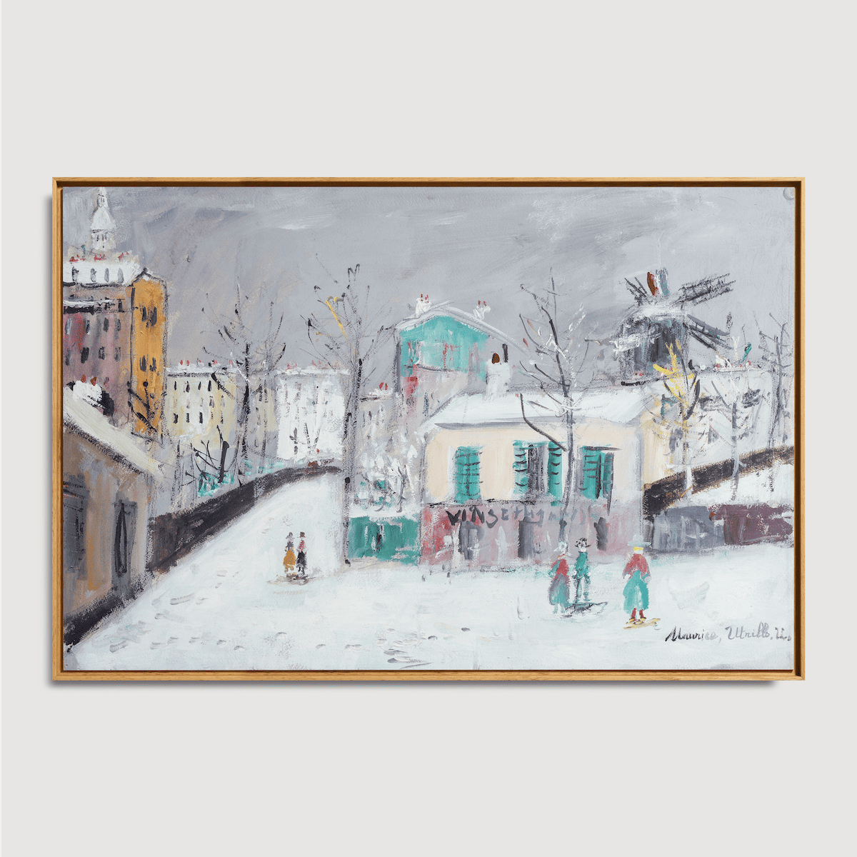 Maurice Utrillo - L'ancien maquis de Montmartre sous la neige