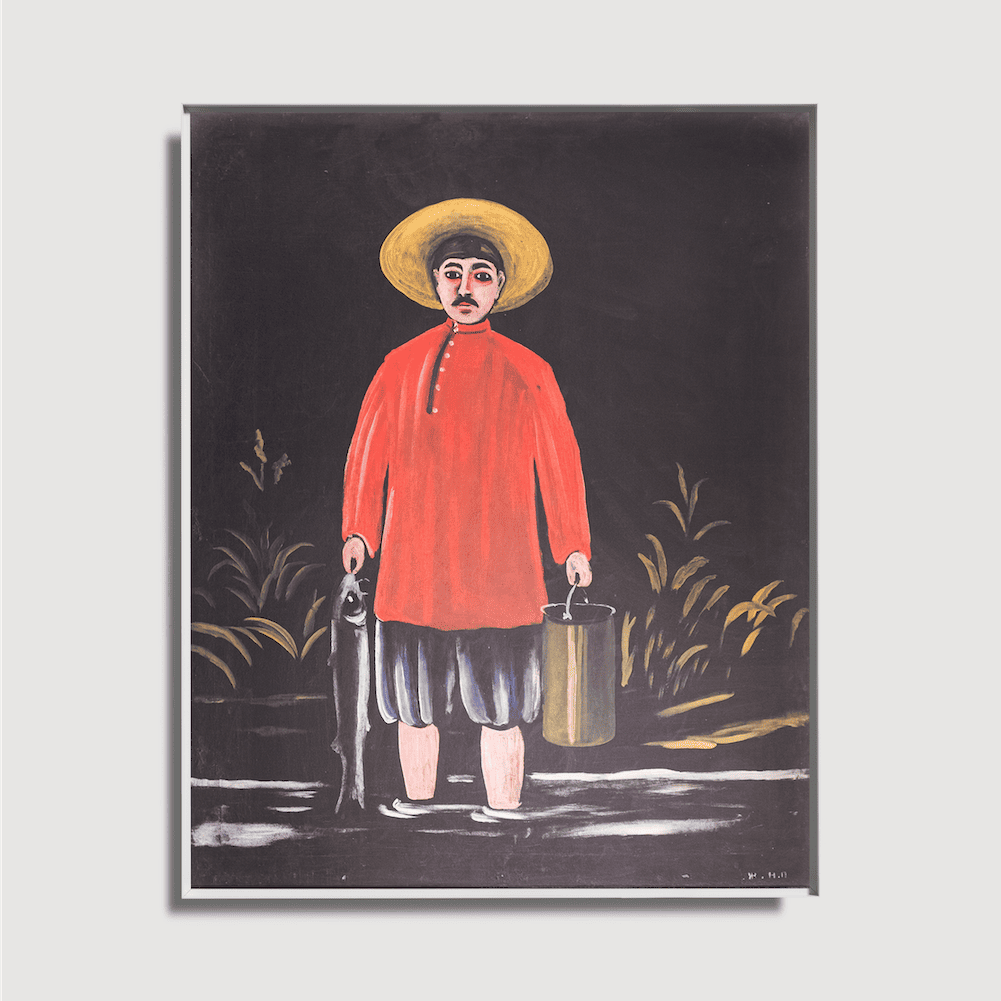 Niko Pirosmani - Fisherman in Red Shirt