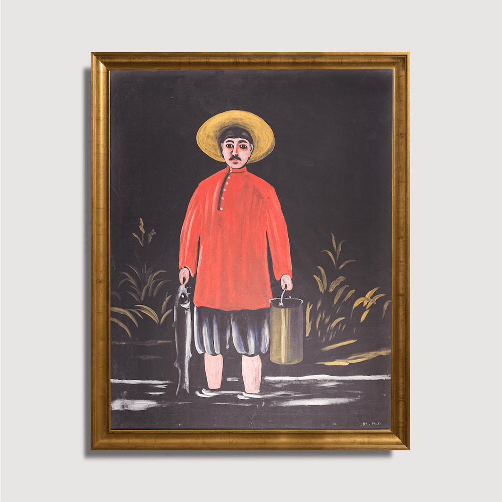 Niko Pirosmani - Fisherman in Red Shirt