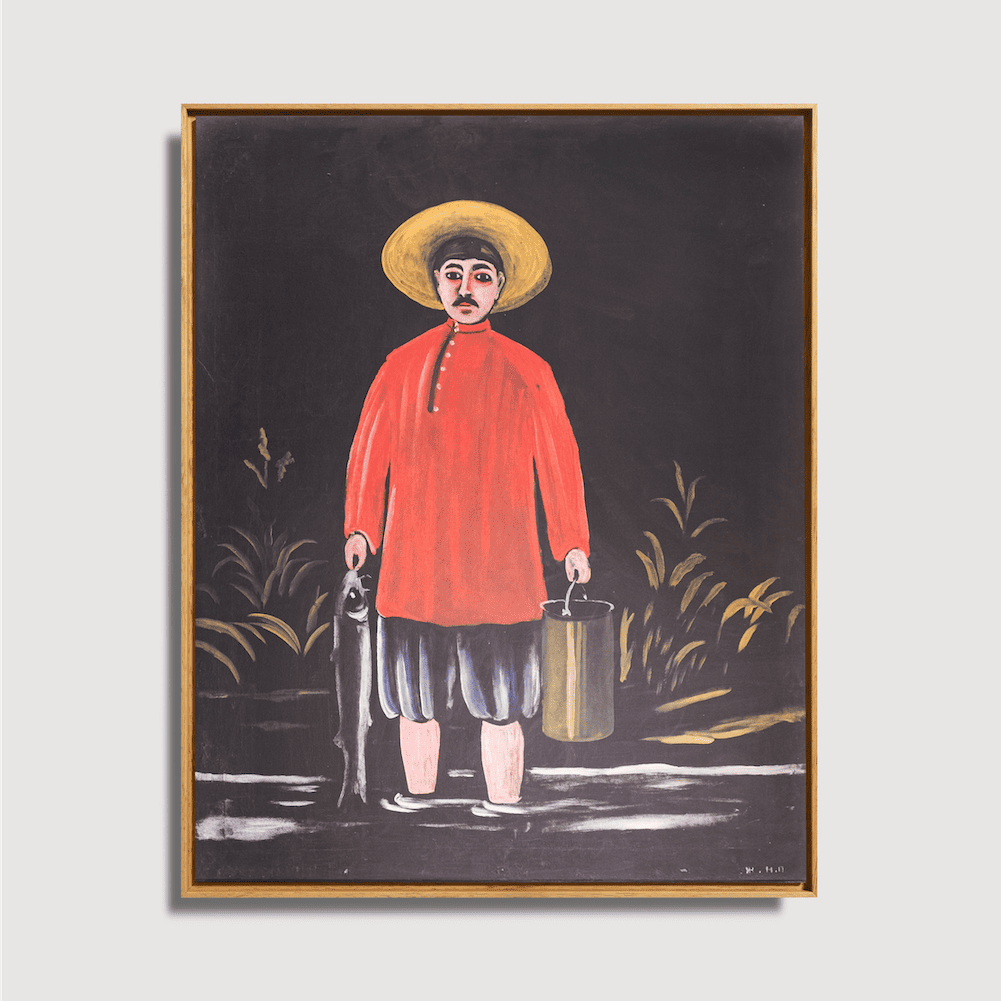 Niko Pirosmani - Fisherman in Red Shirt