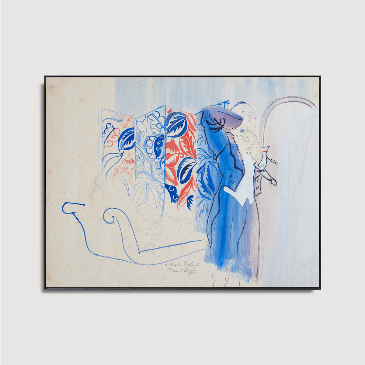 Raoul Dufy - André Robert en habit ou départ pour la soirée