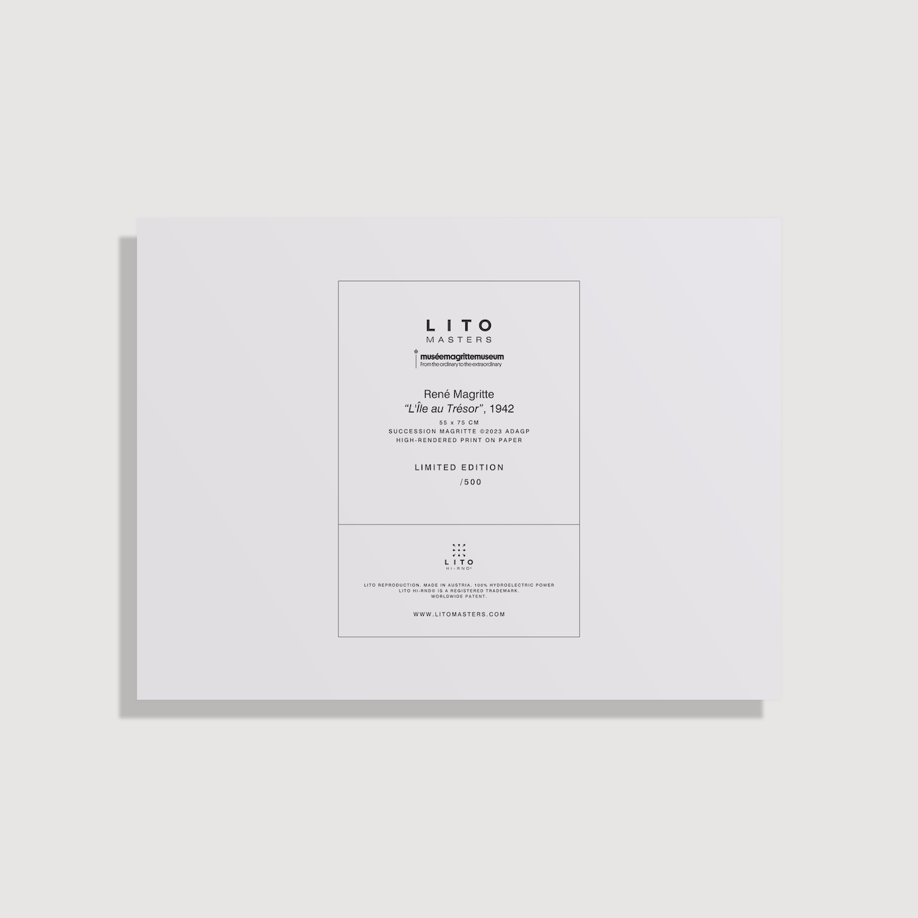 René Magritte - L'Ile au Trésor, 1942 - On Paper