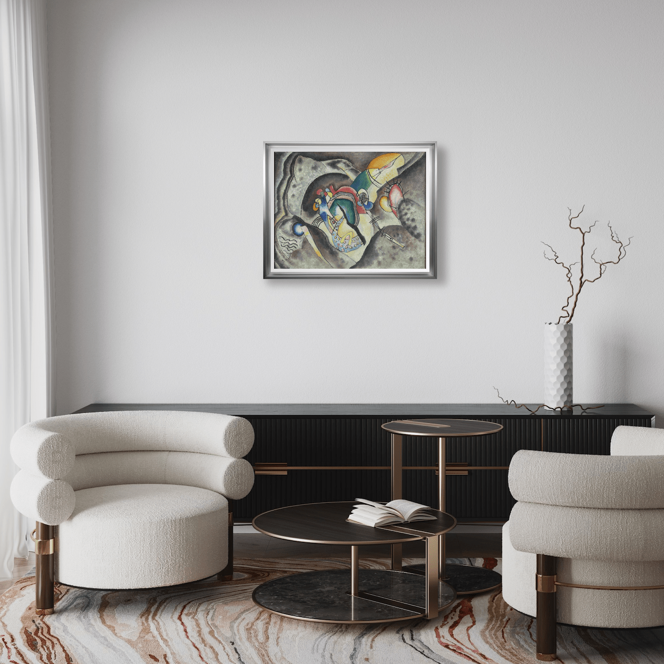 Wassily Kandinsky - Black Dash, 1920 - On Paper